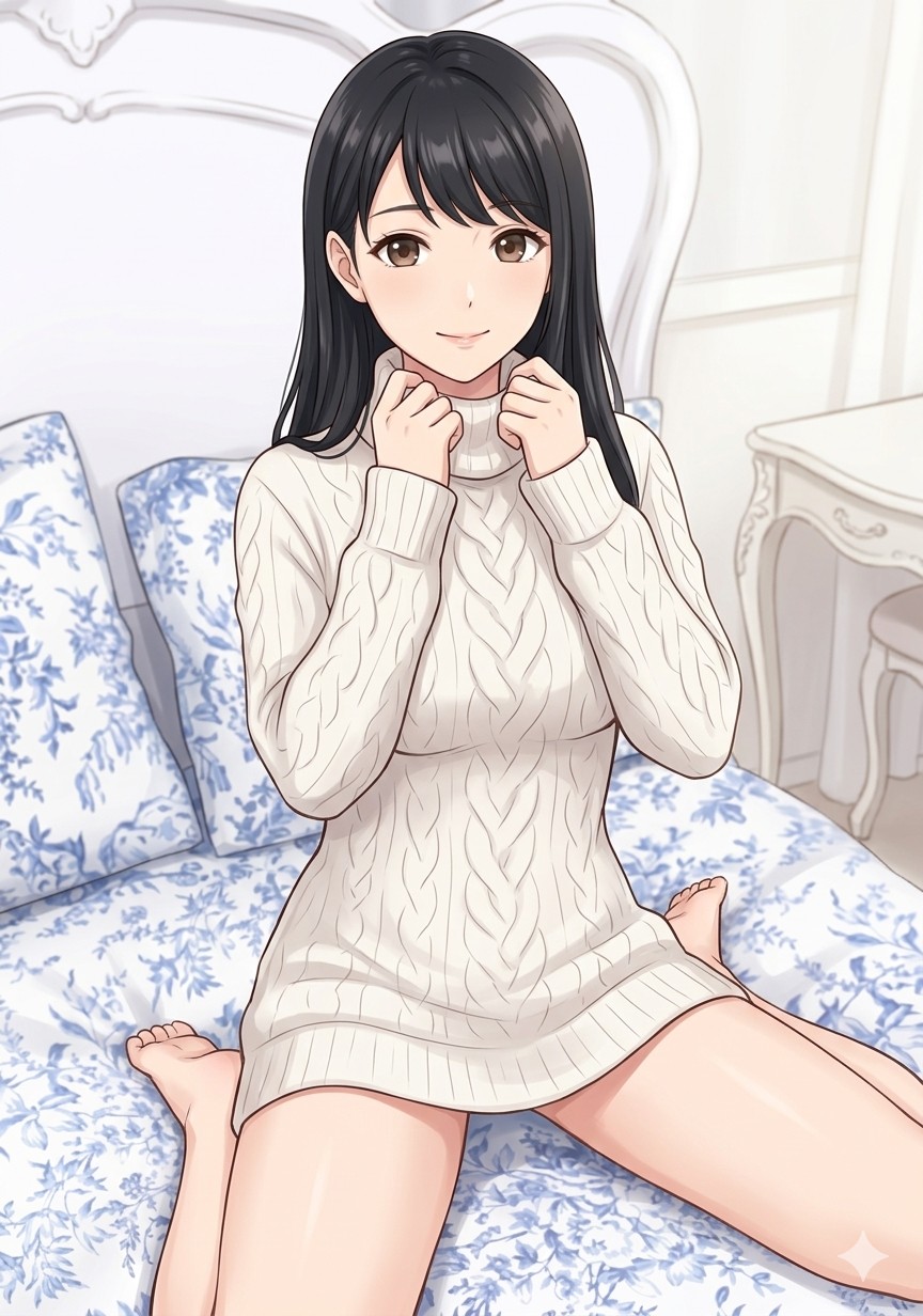 プロフィール写真向けのあごのせ座りポーズ