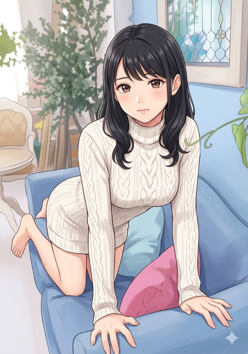 プロフィール写真向けの前傾ポーズ