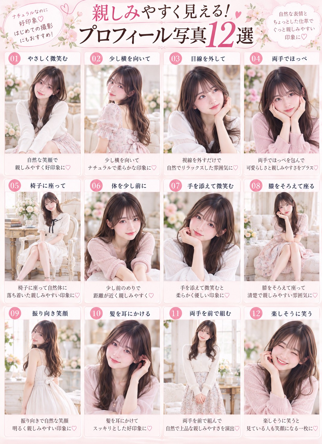 親しみやすく見える!プロフィール写真12選